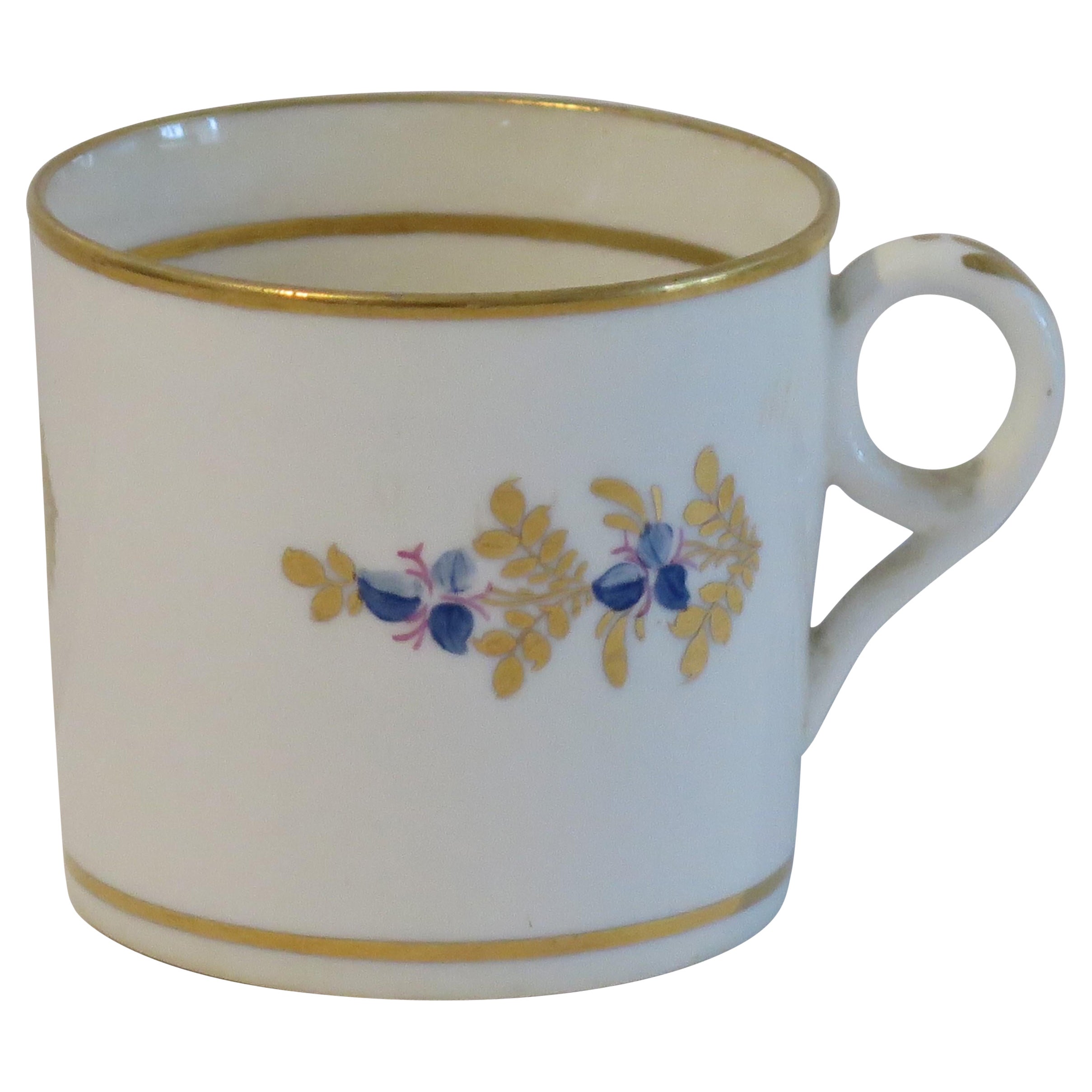 Canne à café en porcelaine George 111 du début de la période Minton peinte à la main  Pattern 76, vers 1805