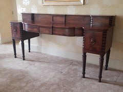 George 111 Irish mahogany Side Board