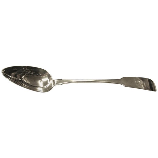 George 111 Irish Silver Fiddle Pattern Stuffing Spoon, 1811, Dublin, James Scott