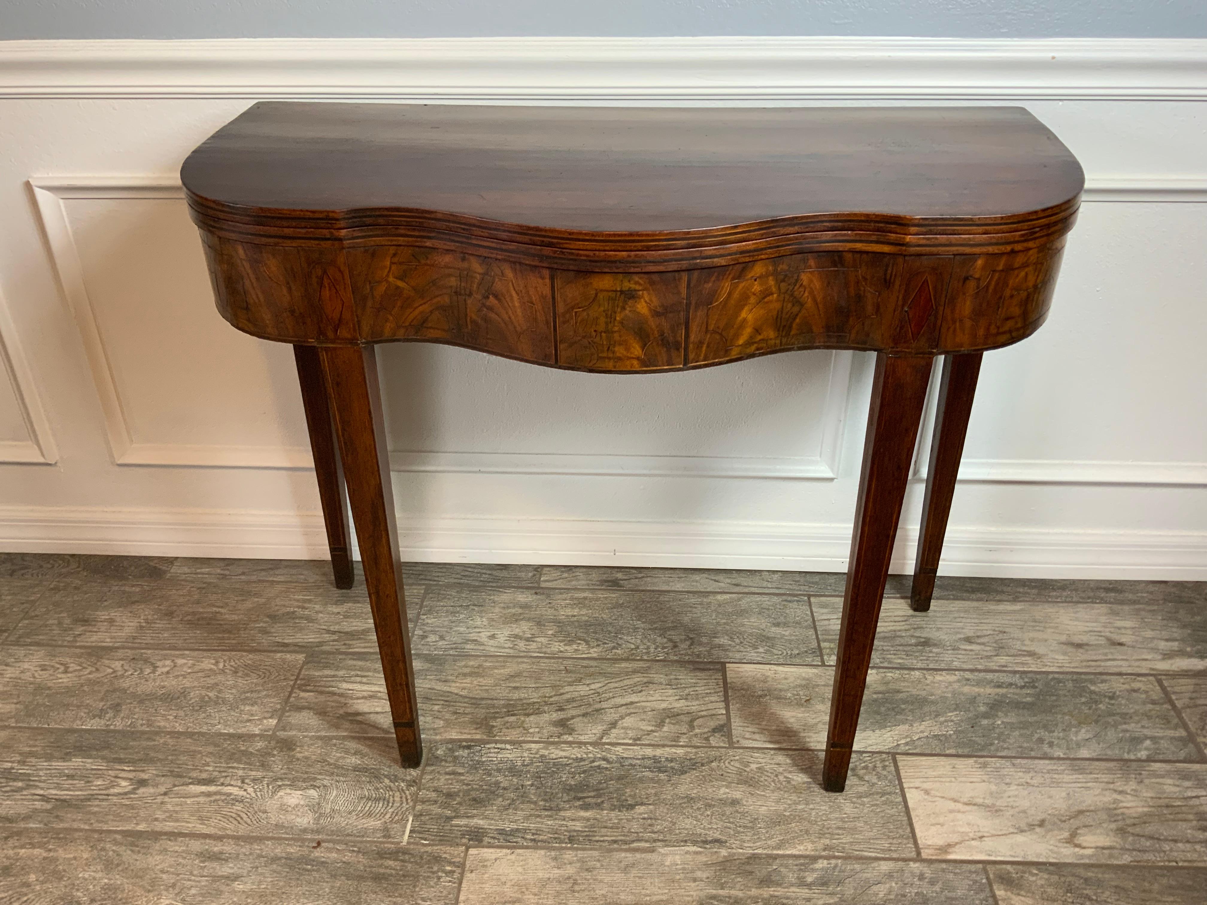 George 111 Mahogany Card Table For Sale 9
