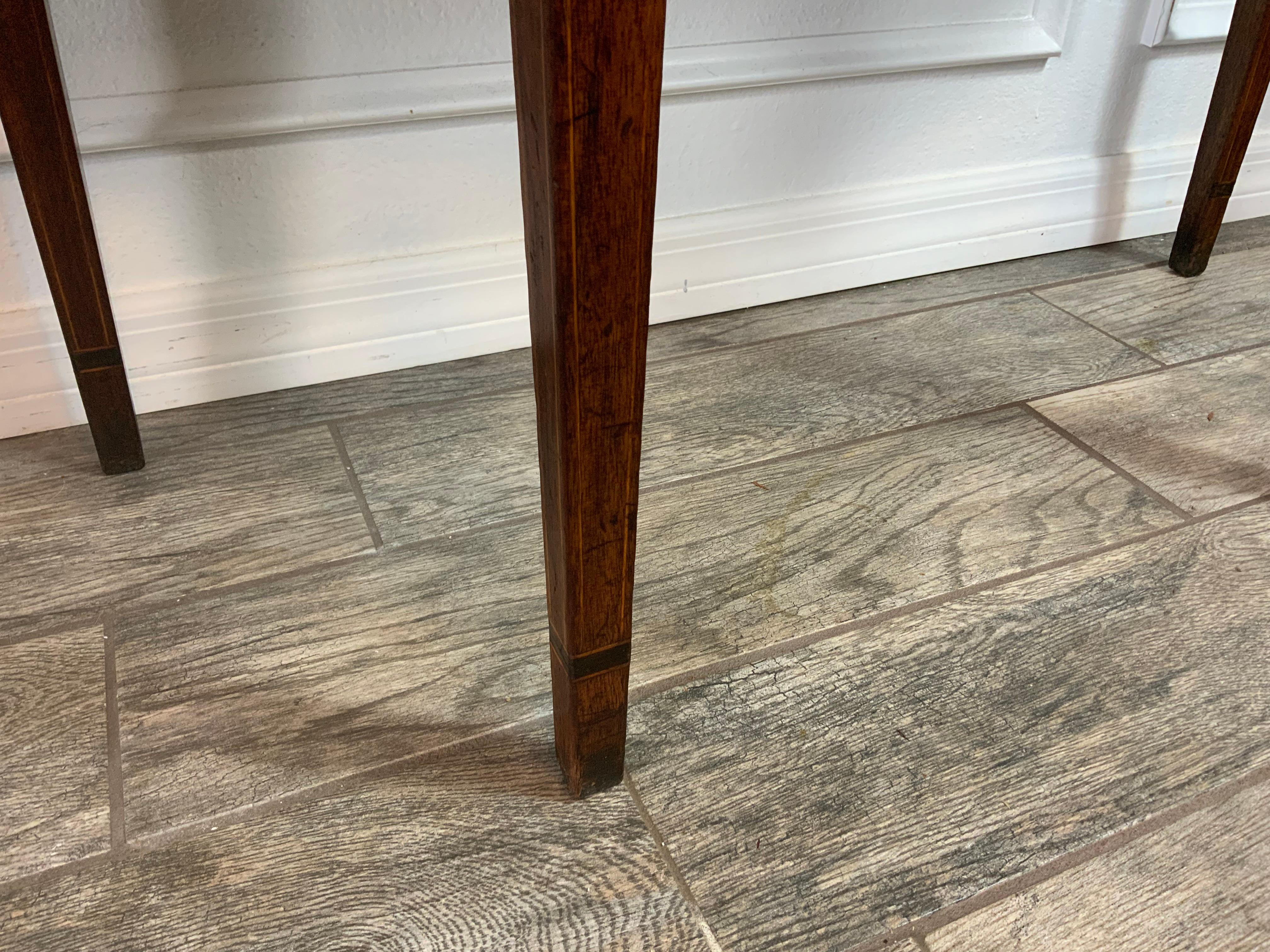 English George 111 Mahogany Card Table For Sale
