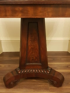 George 111 Mahogany Crossbanded Tea Table in the Manner of Thomas Hope