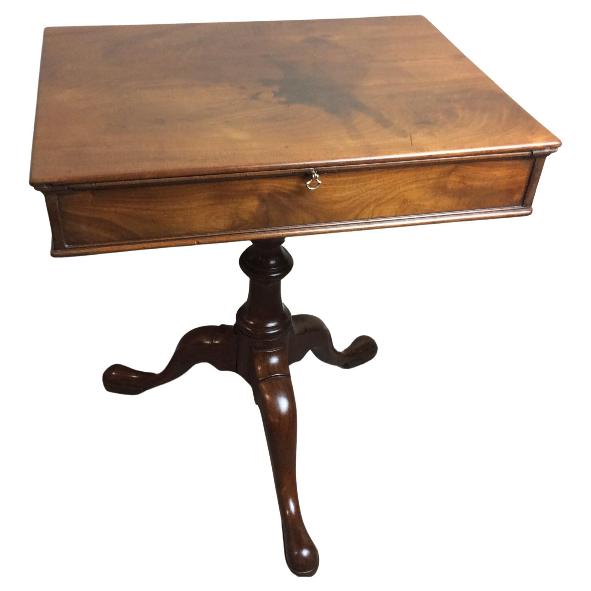 George 111 Mahogany Work / Writing Table For Sale