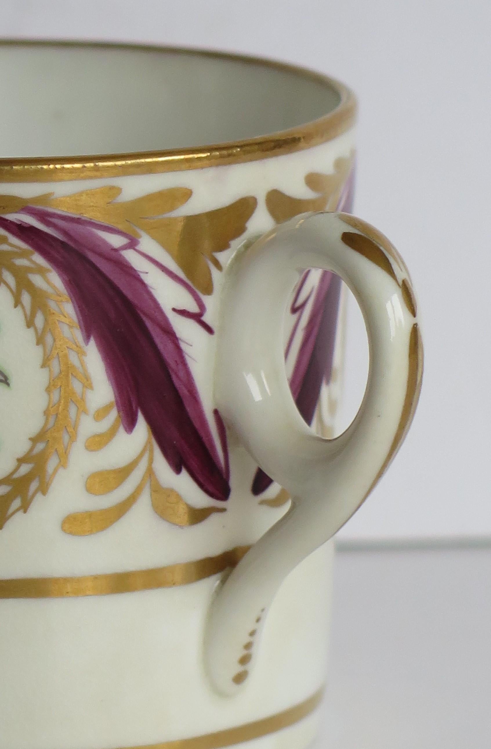 Canne à café en porcelaine de George 111 Minton peinte à la main à motif 791, vers 1805 en vente 4