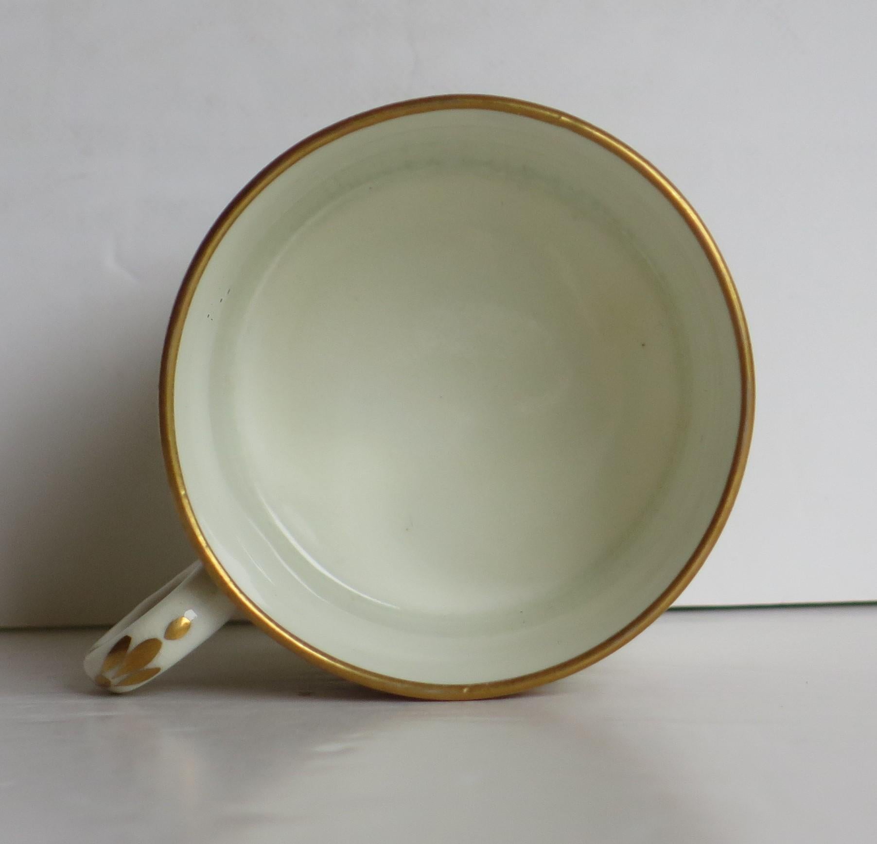 Canne à café en porcelaine de George 111 Minton peinte à la main à motif 791, vers 1805 en vente 6