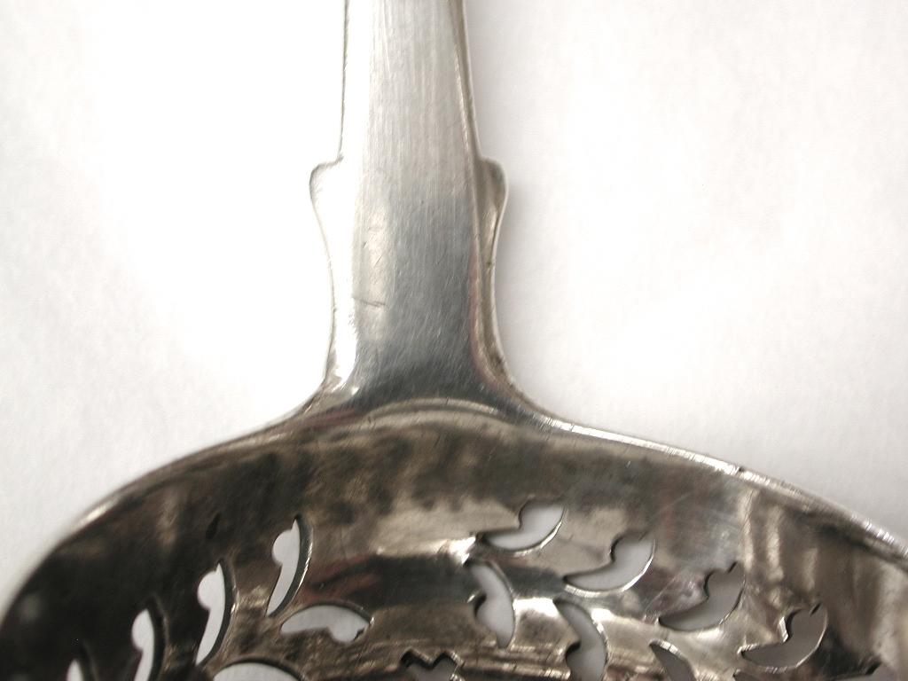 English George 111 Silver Fiddle Pattern Sifter Spoon, London, 1812