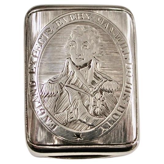 George 111 Silver Nelson Vinaigrette By Matthew Linwood Birmingham 1805