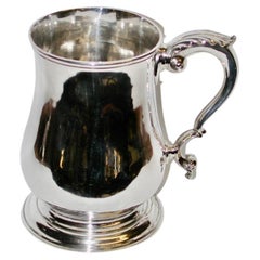 George 111 Silver Pint Tankard, Dated 1764, Assayed in London, Benjamin Mordecai