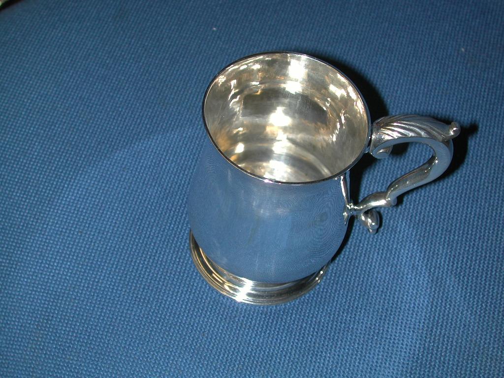 English George 111 Silver Tankard Dated 1767, Assayed in London, Maker John French