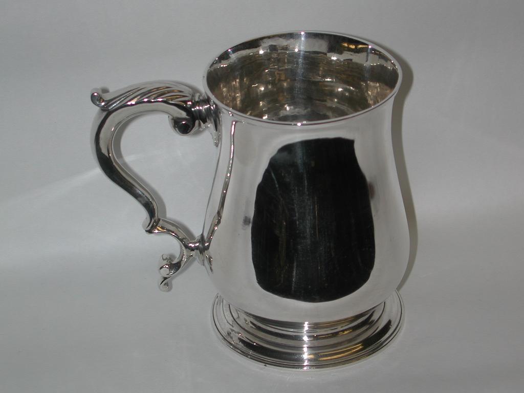 Mid-18th Century George 111 Silver Tankard Dated 1767, Assayed in London, Maker John French