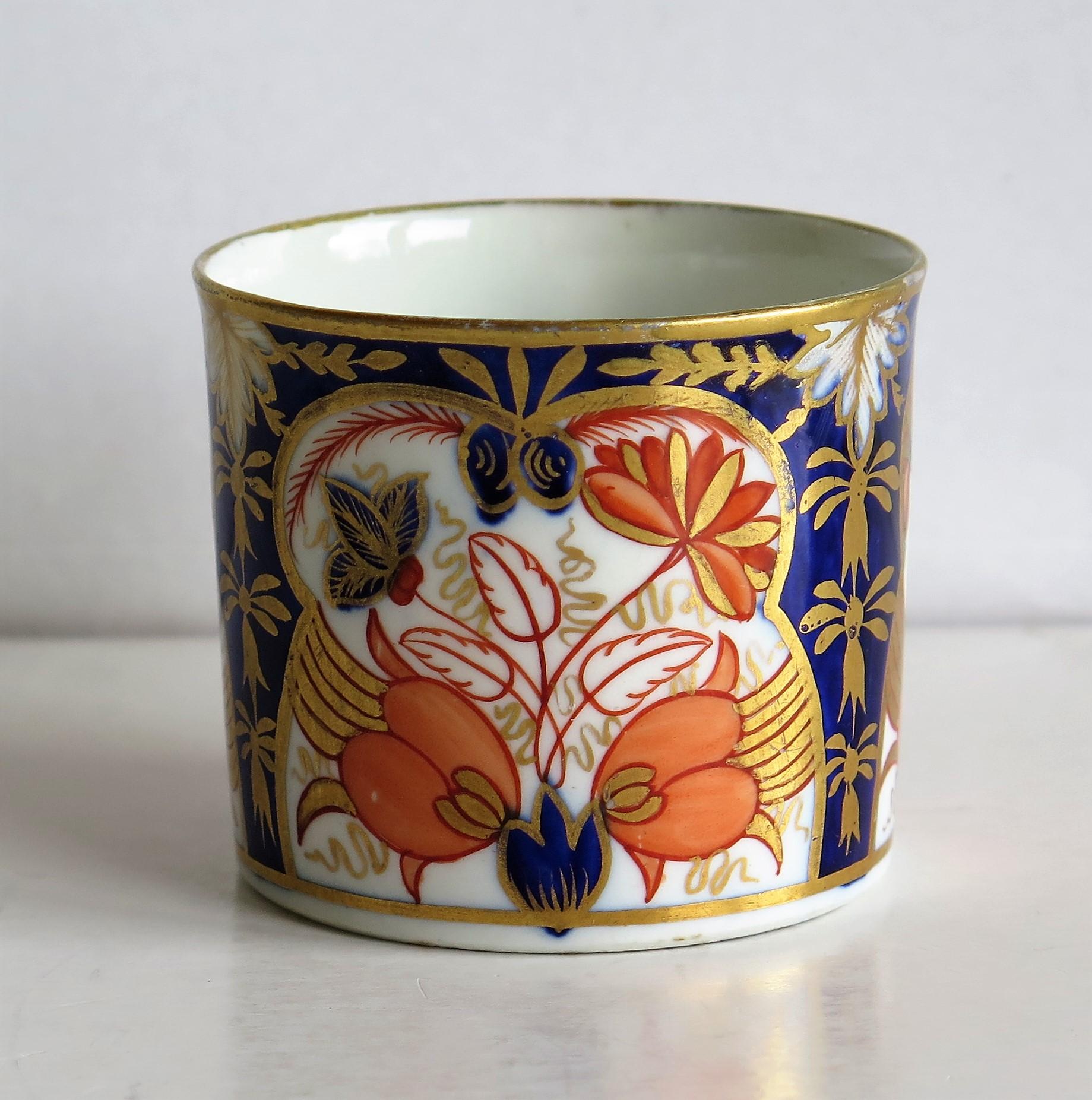 English George Third Coalport John Rose Porcelain Coffee Can, circa 1810