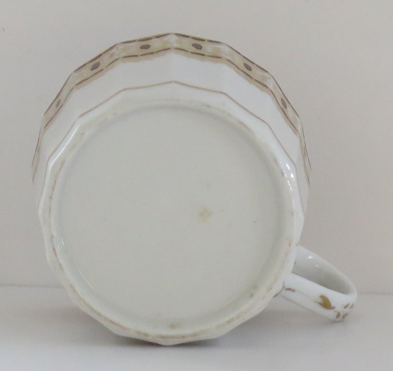 George 111rd Porcelain Coffee Can by New Hall Hamilton Flute, circa 1815 For Sale 1