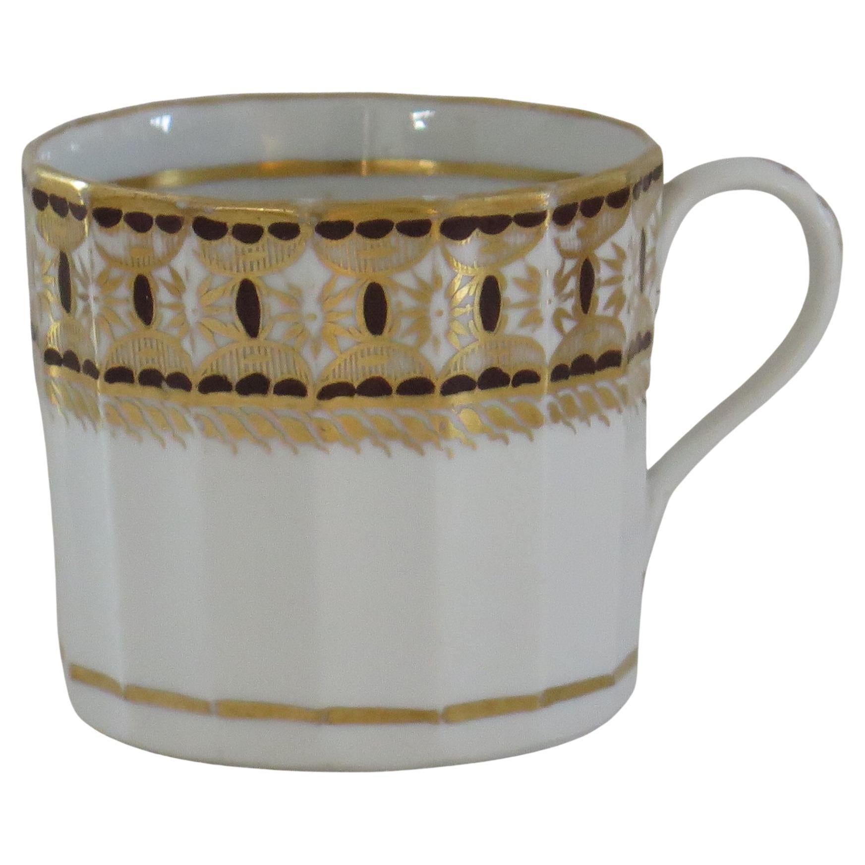 Canne à café en porcelaine George 111rd de New Hall Hamilton Flute, vers 1815