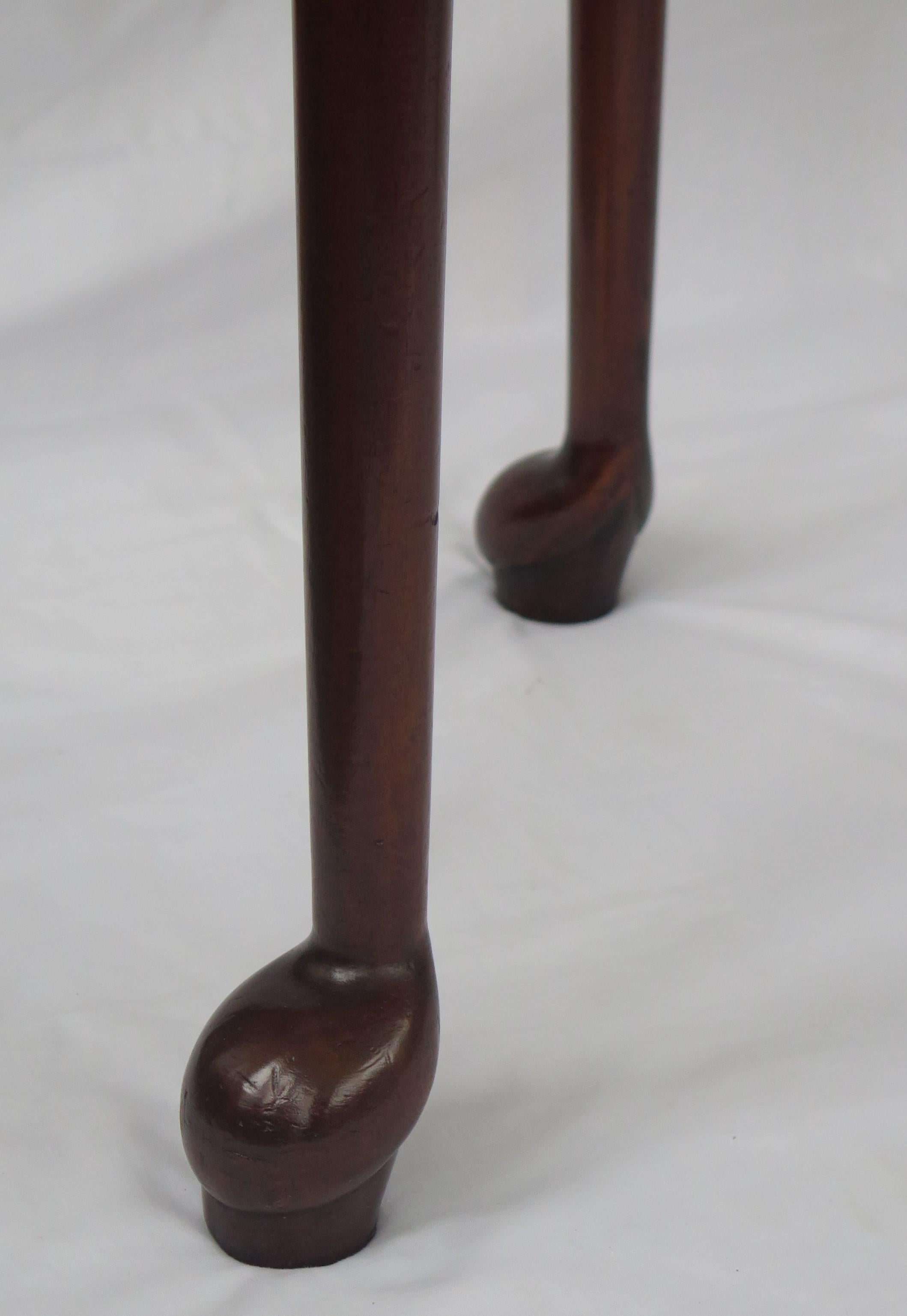 George II Lowboy 3 Drawers High Cabriole Legs Hoof Feet, Ca 1745 10