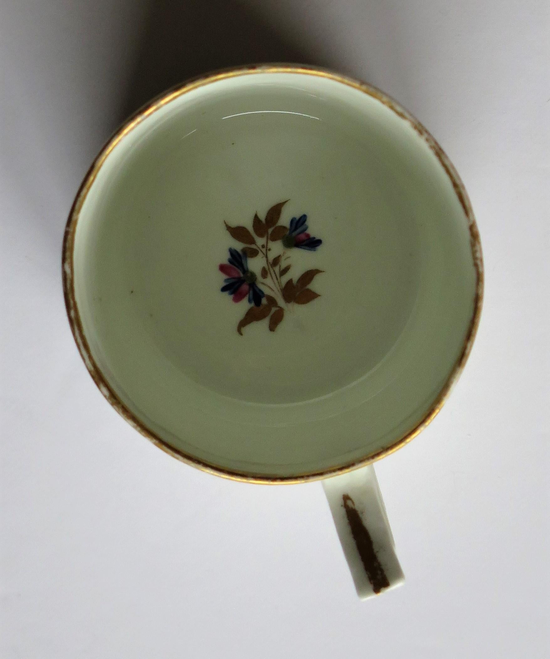 George 3rd Derby Coffee Can Chantilly Sprigs Pattern 129, circa 1805-1810 8