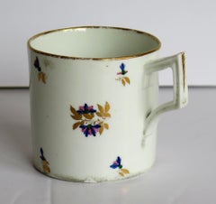George 3rd Derby Kaffeekanne Chantilly Sprigs Muster 129:: um 1805-1810