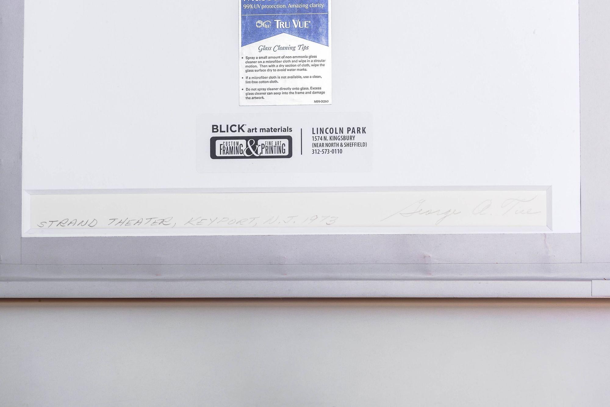 George A. Tice Strand-Theater (Papier) im Angebot