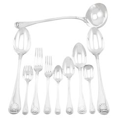 Viktorianisches Besteckset aus Sterlingsilber von George Adams