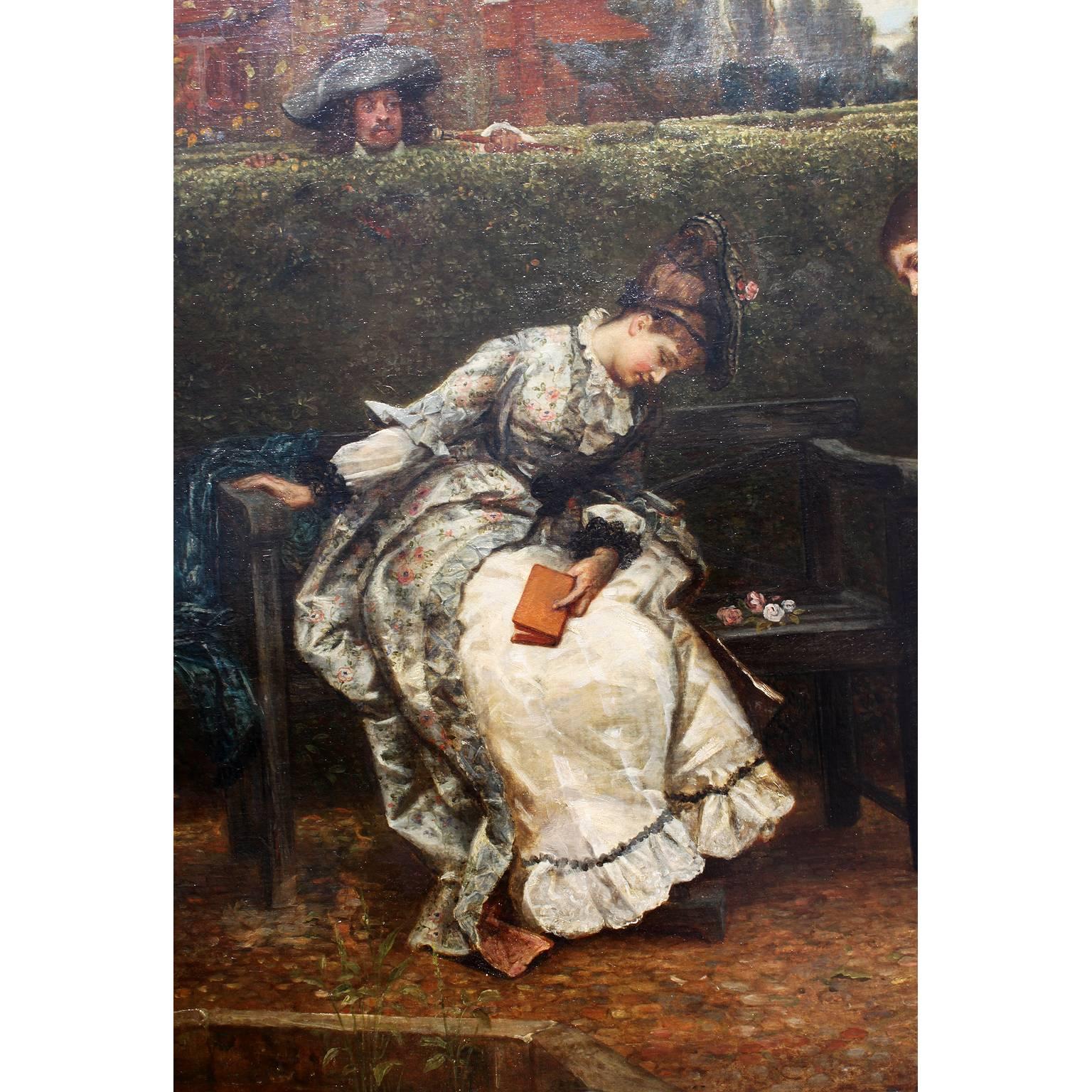 Romantic George Adolphus Storey Oil on Canvas 