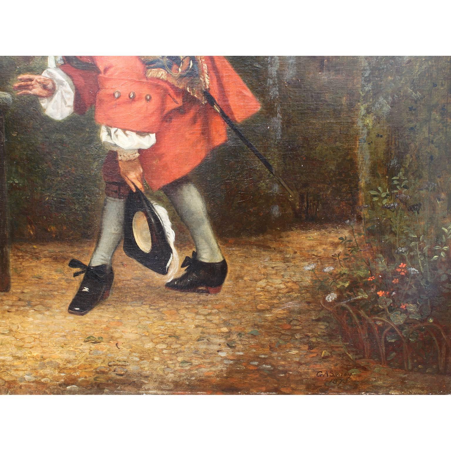 19th Century George Adolphus Storey Oil on Canvas 