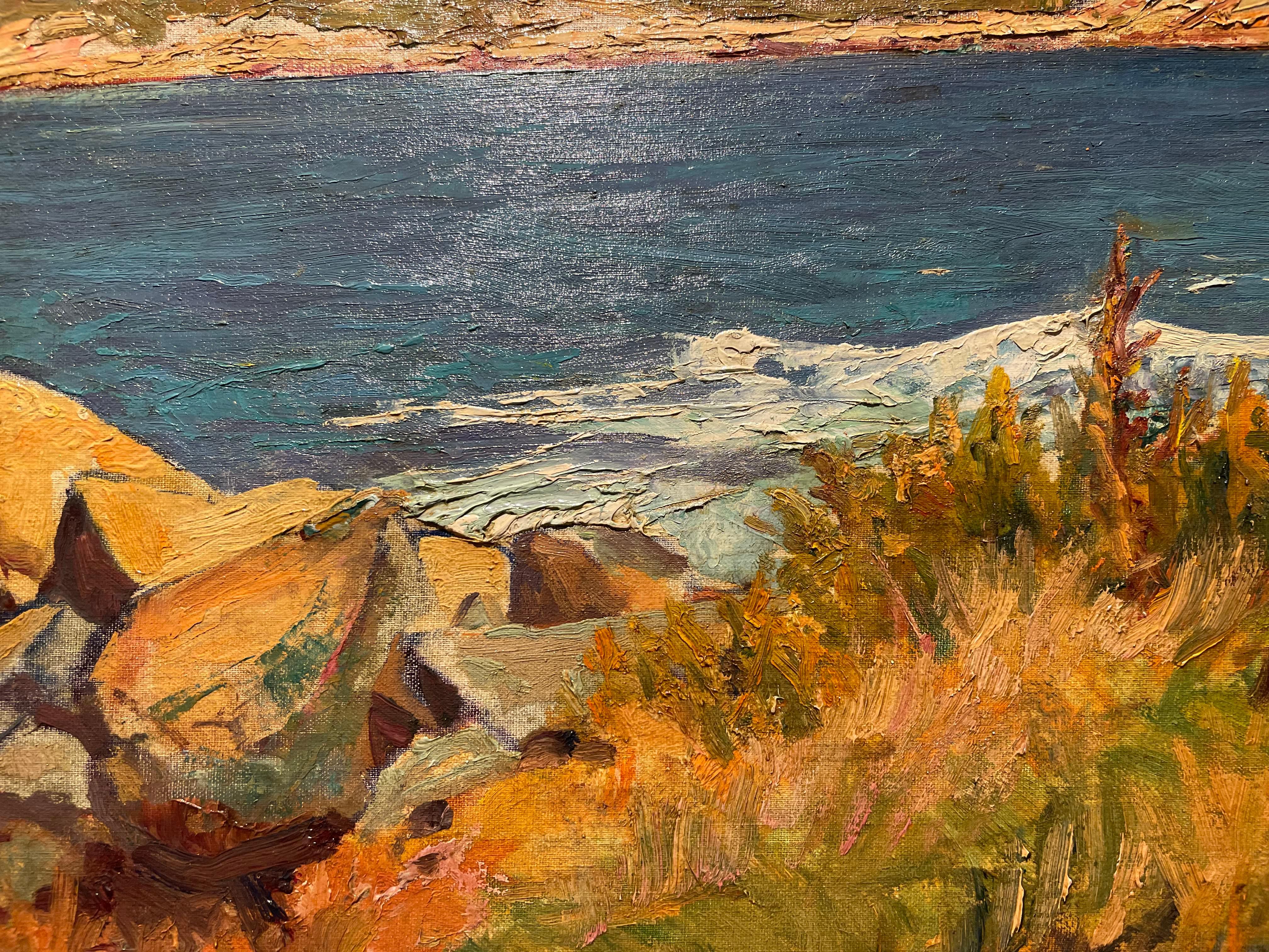 Cape Ann Coast, Meereslandschaft/Landschaft Western Massachusetts, Cleveland School im Angebot 2