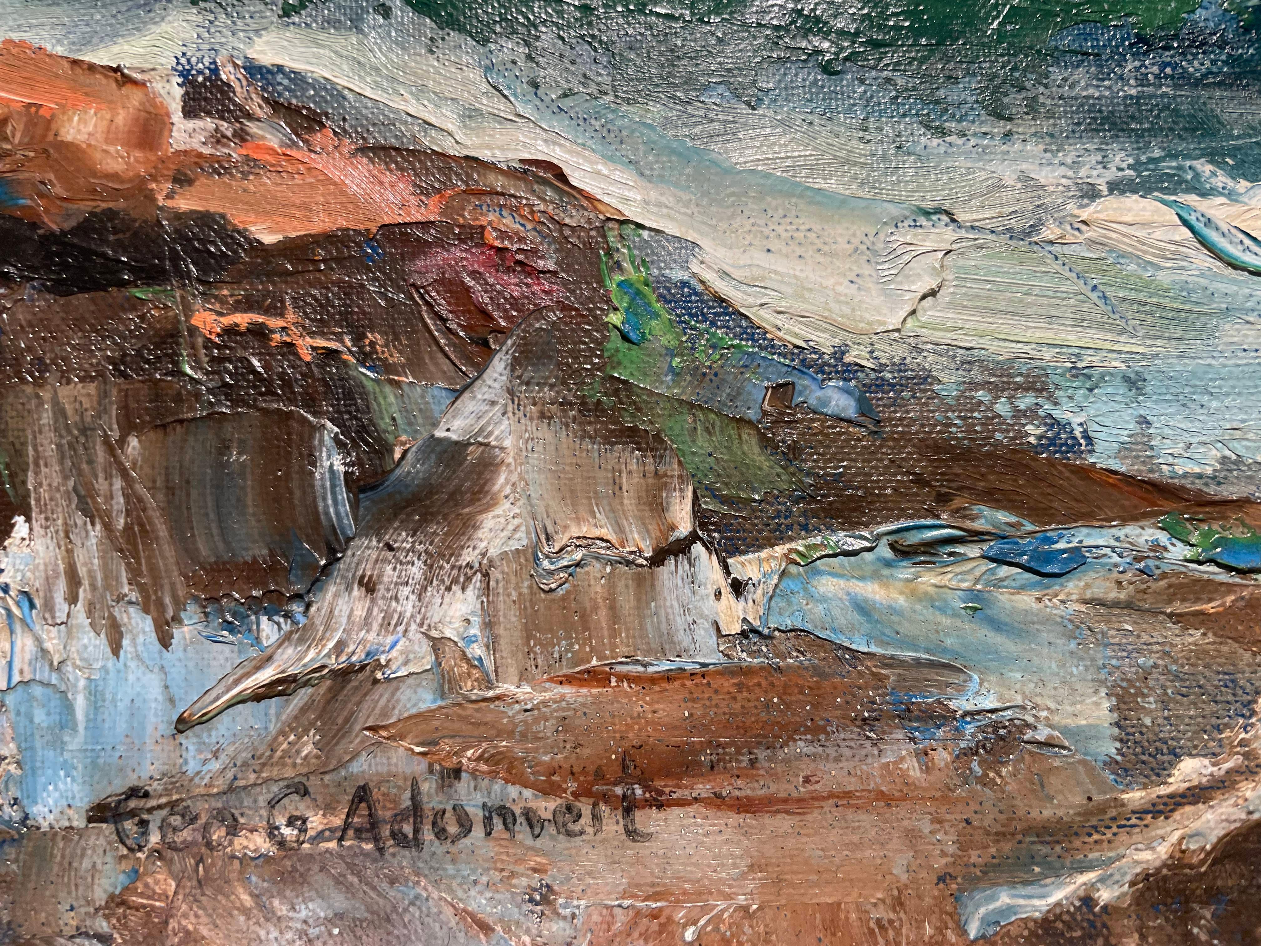 Küstensszene, Meereslandschaft des 20. Jahrhunderts, Künstler der Cleveland School im Angebot 8