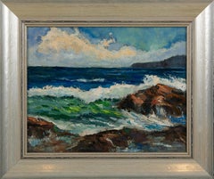 Escena costera, Paisaje marino del siglo XX, Artista de la Escuela de Cleveland