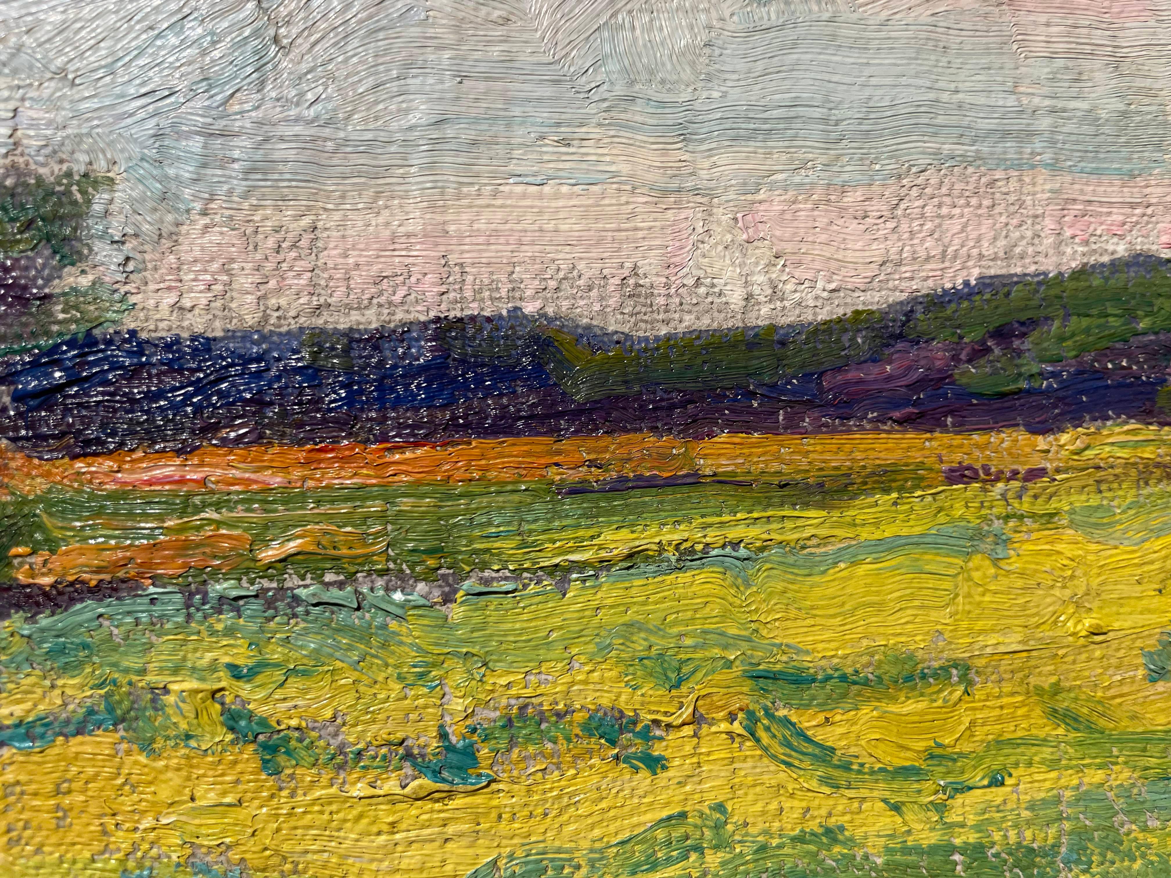 Early 20th Century Summer Landscape, Cleveland School Artist For Sale 4