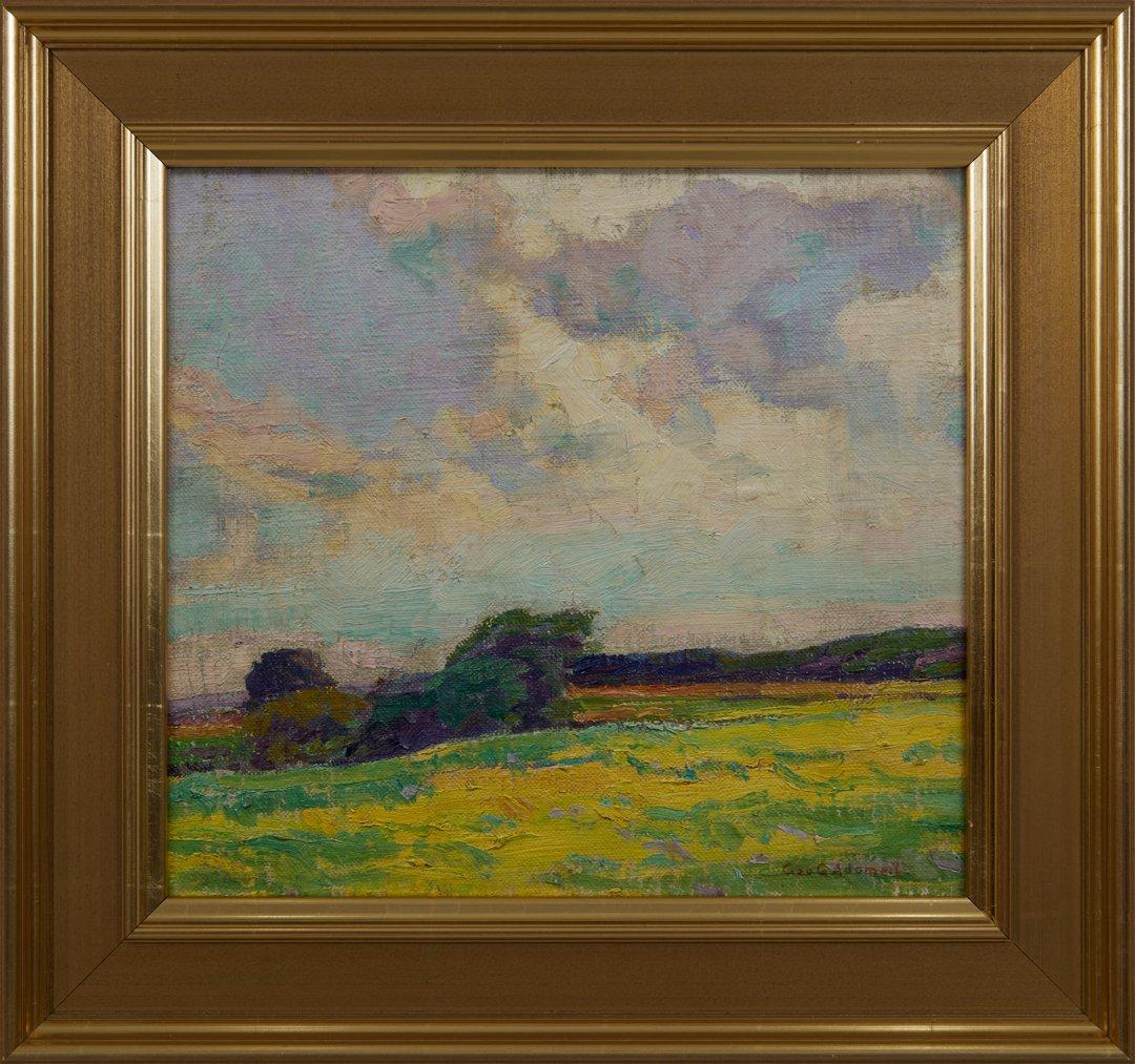 Sommerlandschaft des frühen 20. Jahrhunderts, Künstler der Cleveland School – Painting von George G. Adomeit