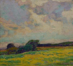 Paysage d'été du début du 20e siècle, artiste de l'école de Cleveland