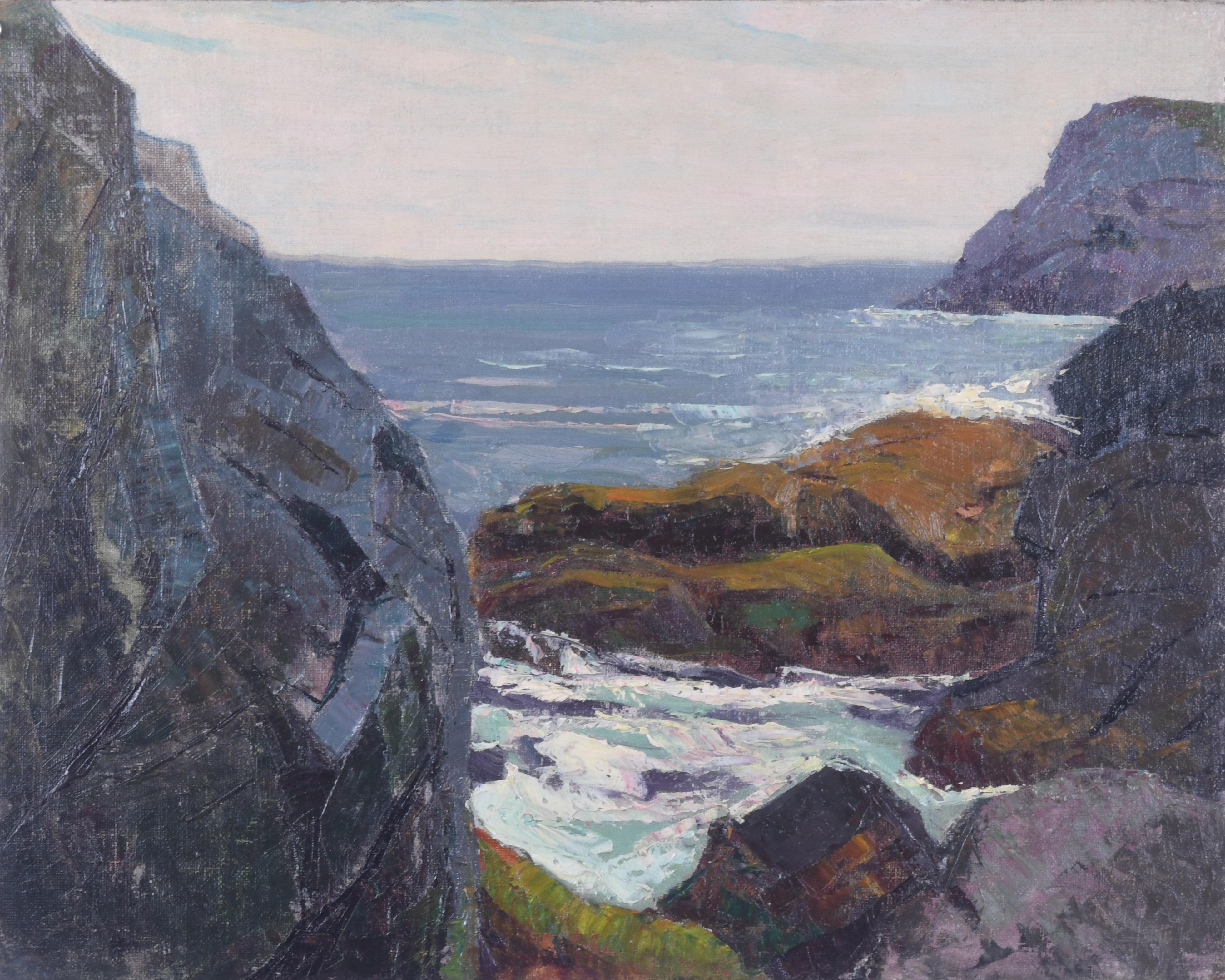 Rocky Inlet, Monhegan, Maine im Angebot 2