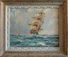 George Albert Harris (American 1913 - 1991); Coming Home; oil on canvas;