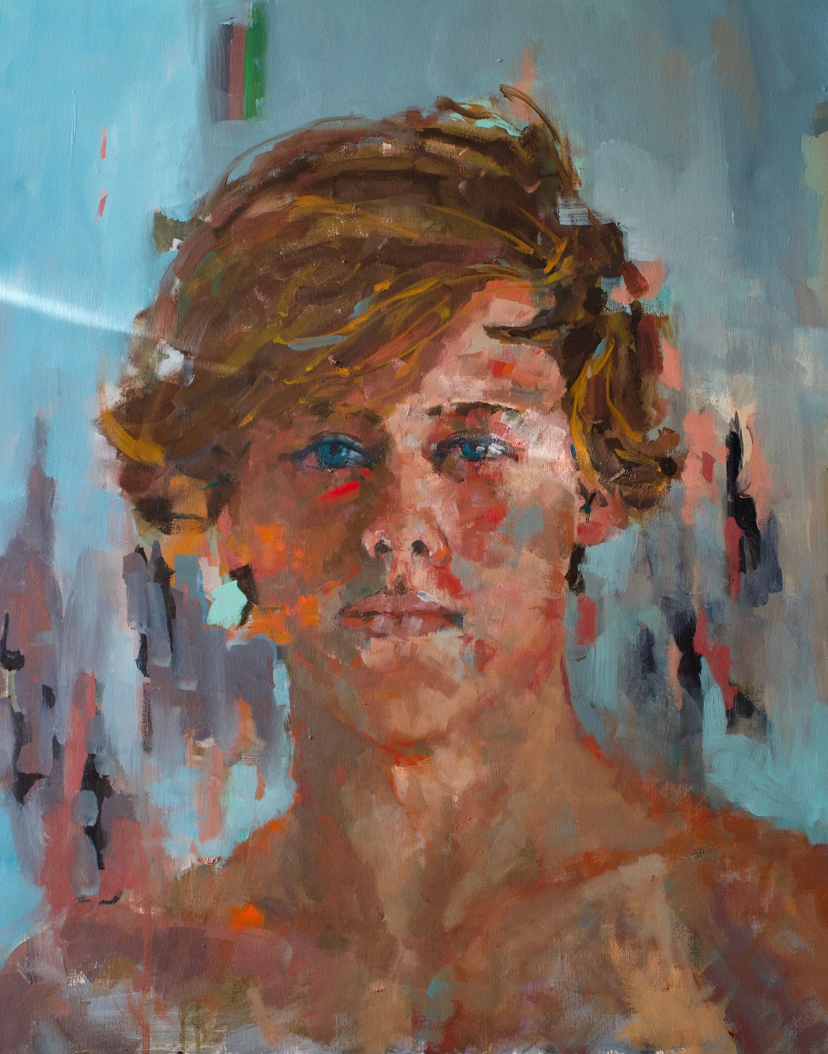 George Alekou Portrait Painting - Boy