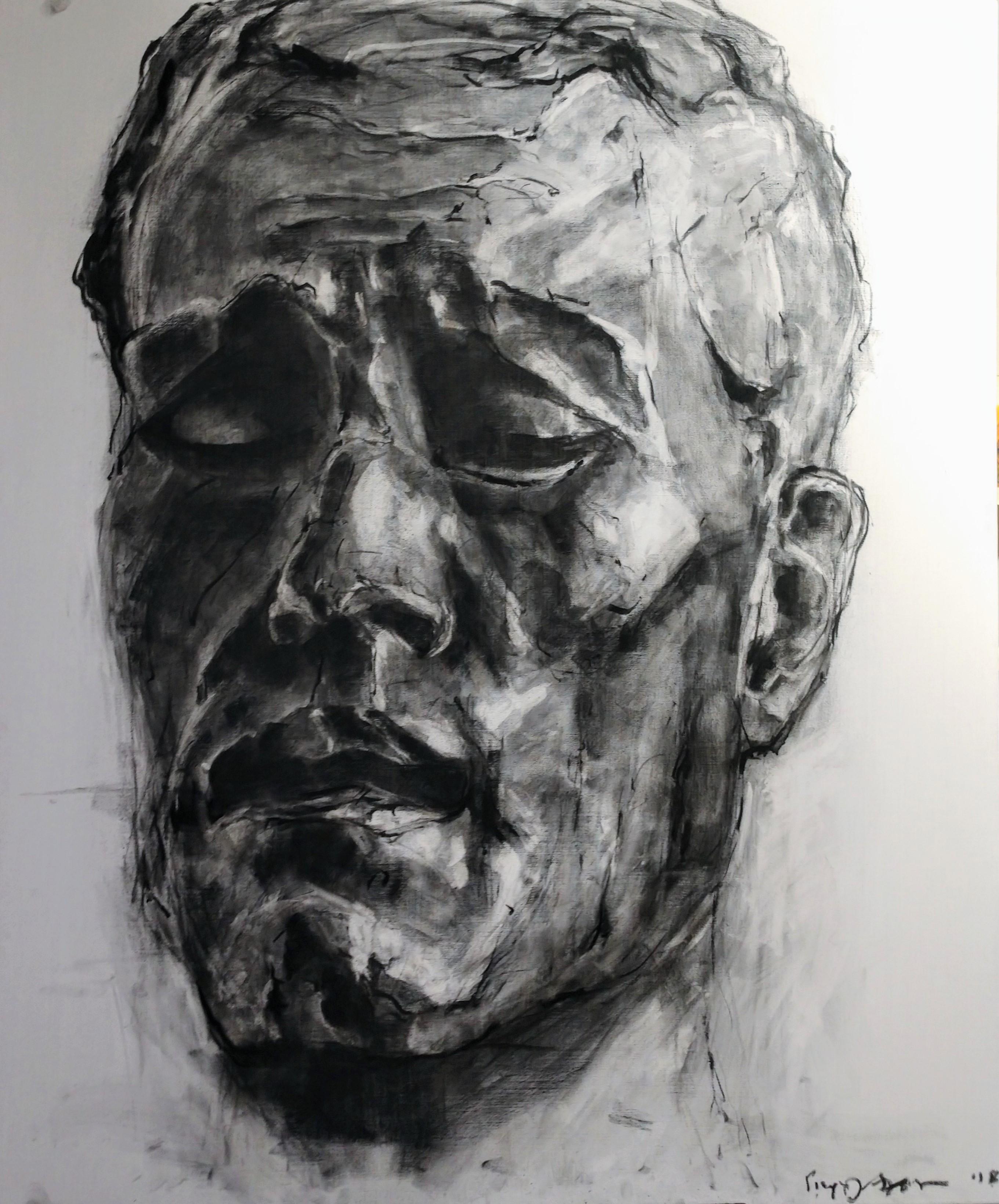George Alekou Portrait Painting - Untitled