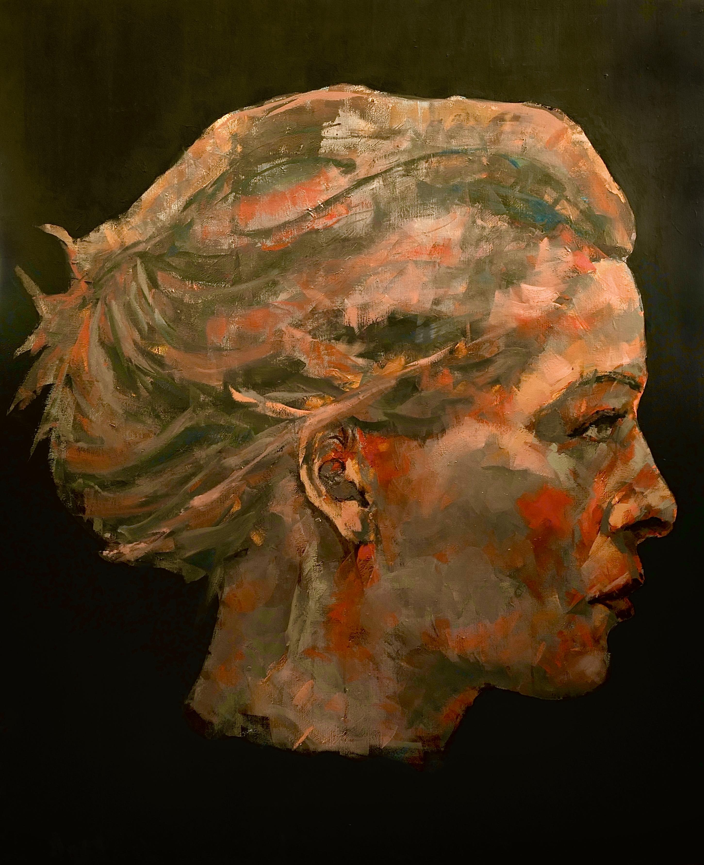 George Alekou Portrait Painting - Untitled
