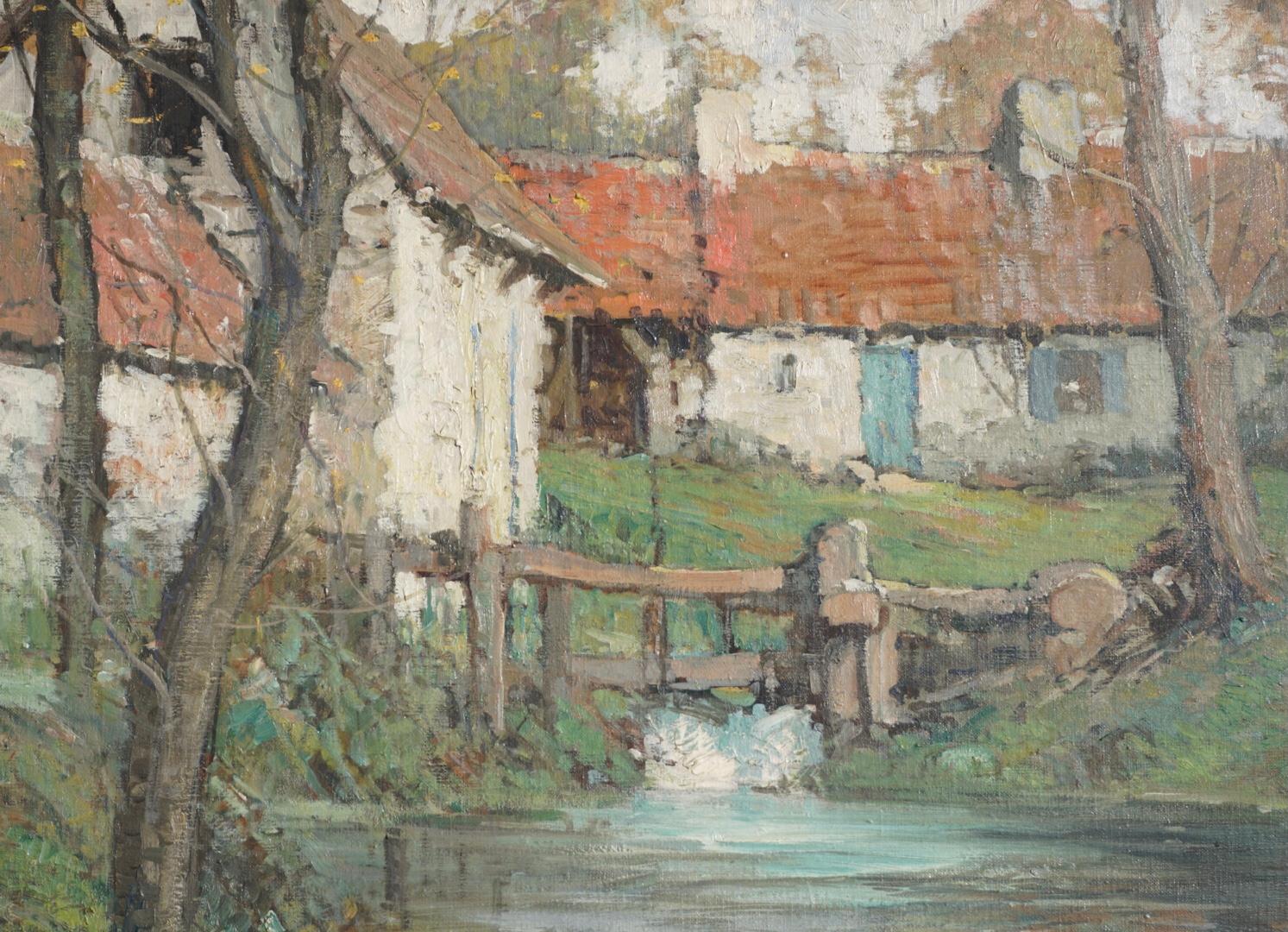 American George Ames Aldrich Cottage On A River