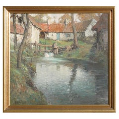 George Ames Aldrich Cottage On A River