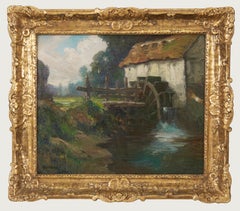 George Ames Aldrich - Normandy Watermill, French Countryside Landscape Normandy Watermill, French Countryside Landscape