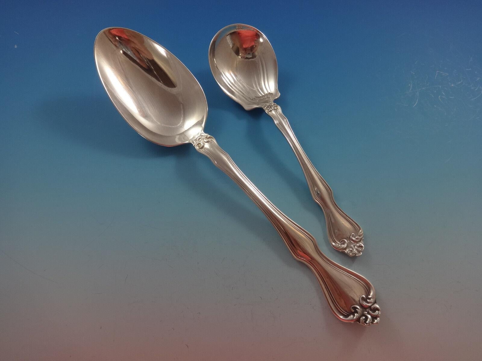 20ième siècle George and Martha by Westmorland Sterling Silver Flatware Set 12 Service 53 Pcs en vente