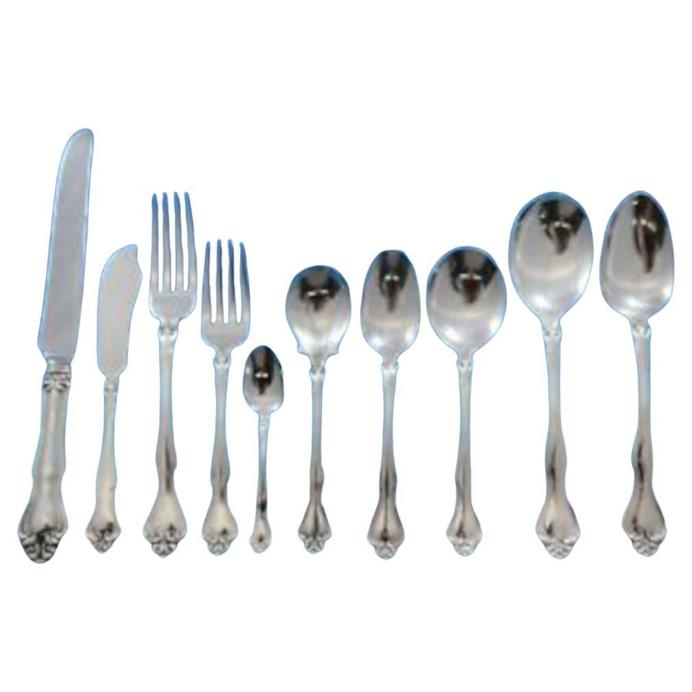 George and Martha by Westmorland Sterling Silver Flatware Set for 8 Service 87pc For Sale