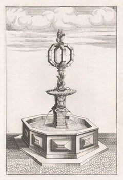 Baroque 17th century German fountain design by George Andreas Boeckler