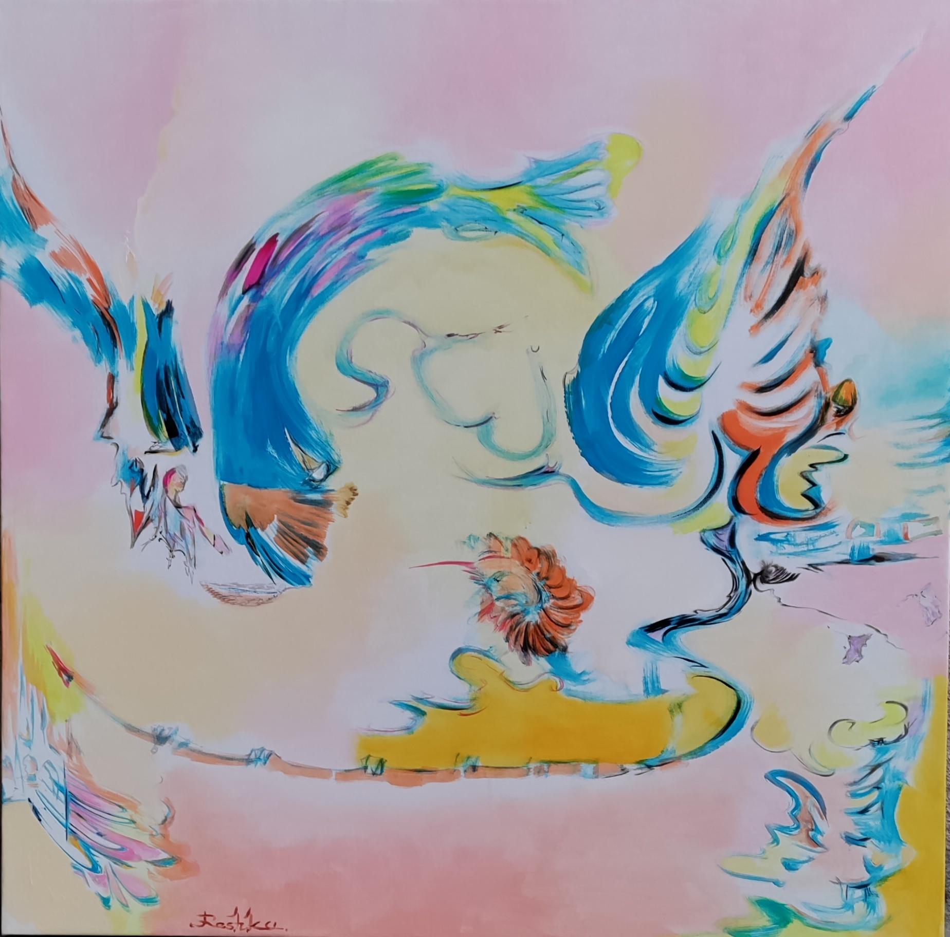 Acrylic on canvas,

George Areshidze (Reshka) is a Georgian artist born in 1977 who lives and works in Tbilisi, Georgia. His painting technique goes beyond abstract expressionism, and it would be most appropriate to view his work as an individual,