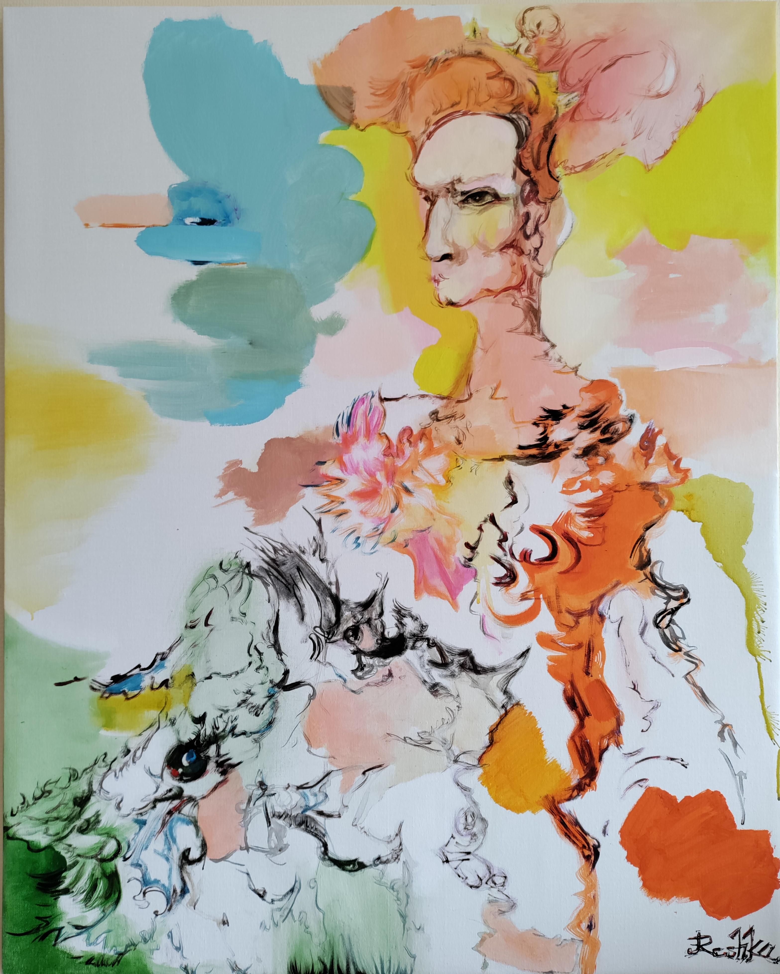 Acrylic on canvas,

George Areshidze (Reshka) is a Georgian artist born in 1977 who lives and works in Tbilisi, Georgia. His painting technique goes beyond abstract expressionism, and it would be most appropriate to view his work as an individual,