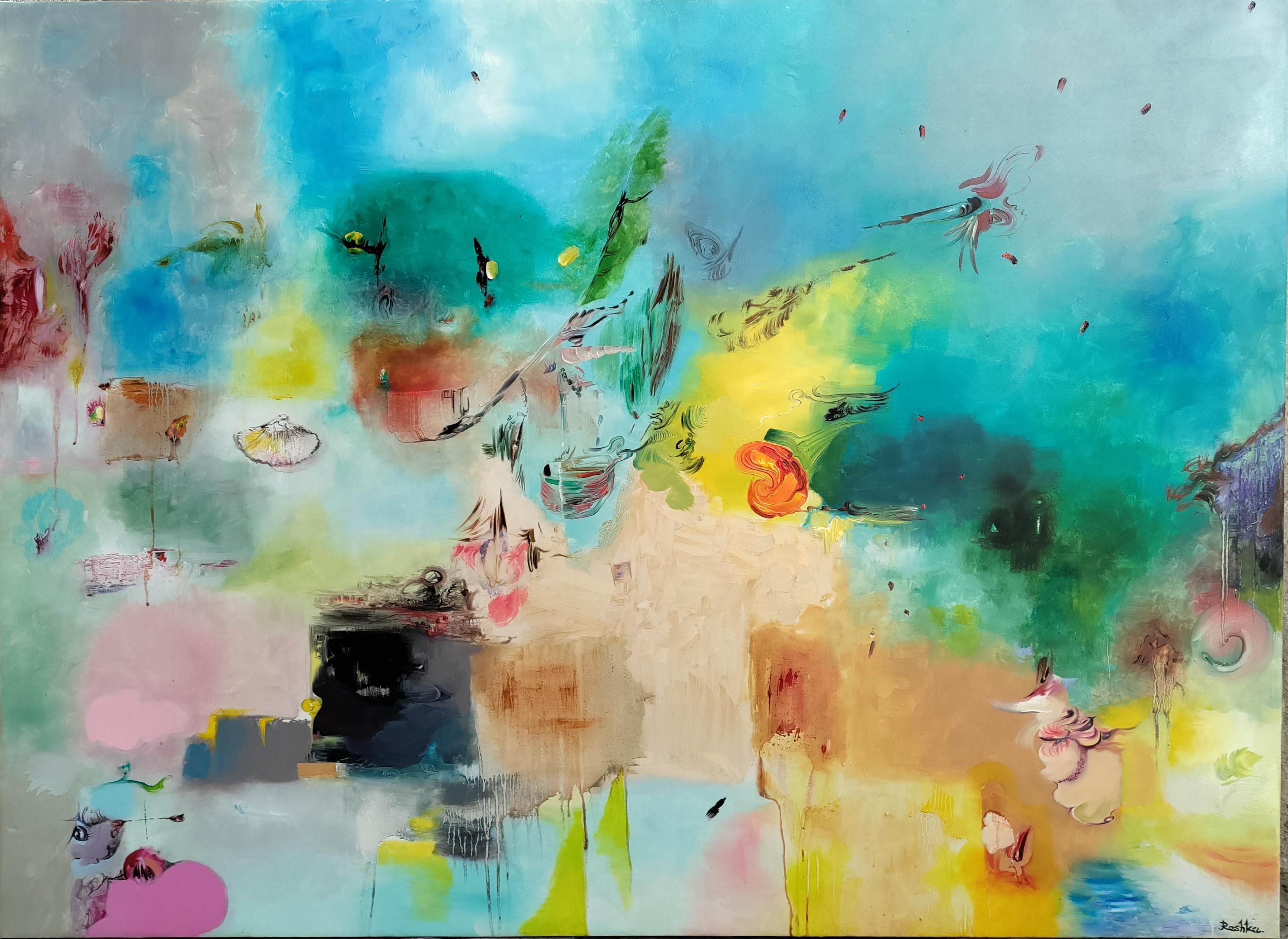 Oil on canvas,

George Areshidze (Reshka) is a Georgian artist born in 1977 who lives and works in Tbilisi, Georgia. His painting technique goes beyond abstract expressionism, and it would be most appropriate to view his work as an individual,