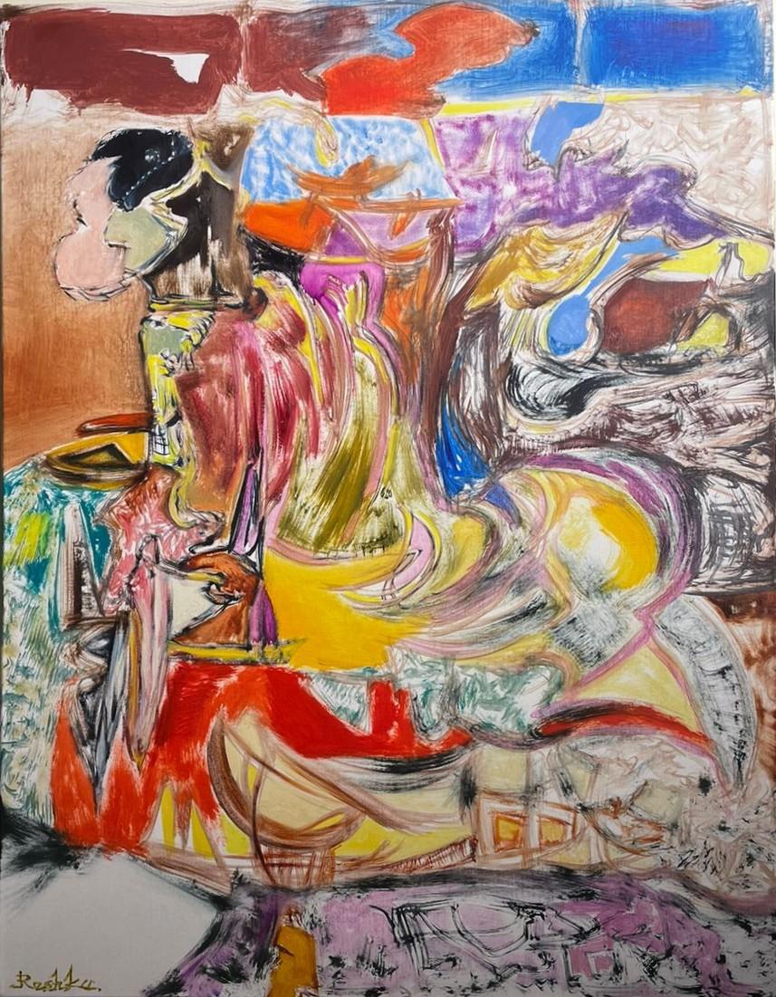 Oil on canvas,

George Areshidze (Reshka) is a Georgian artist born in 1977 who lives and works in Tbilisi, Georgia. His painting technique goes beyond abstract expressionism, and it would be most appropriate to view his work as an individual,