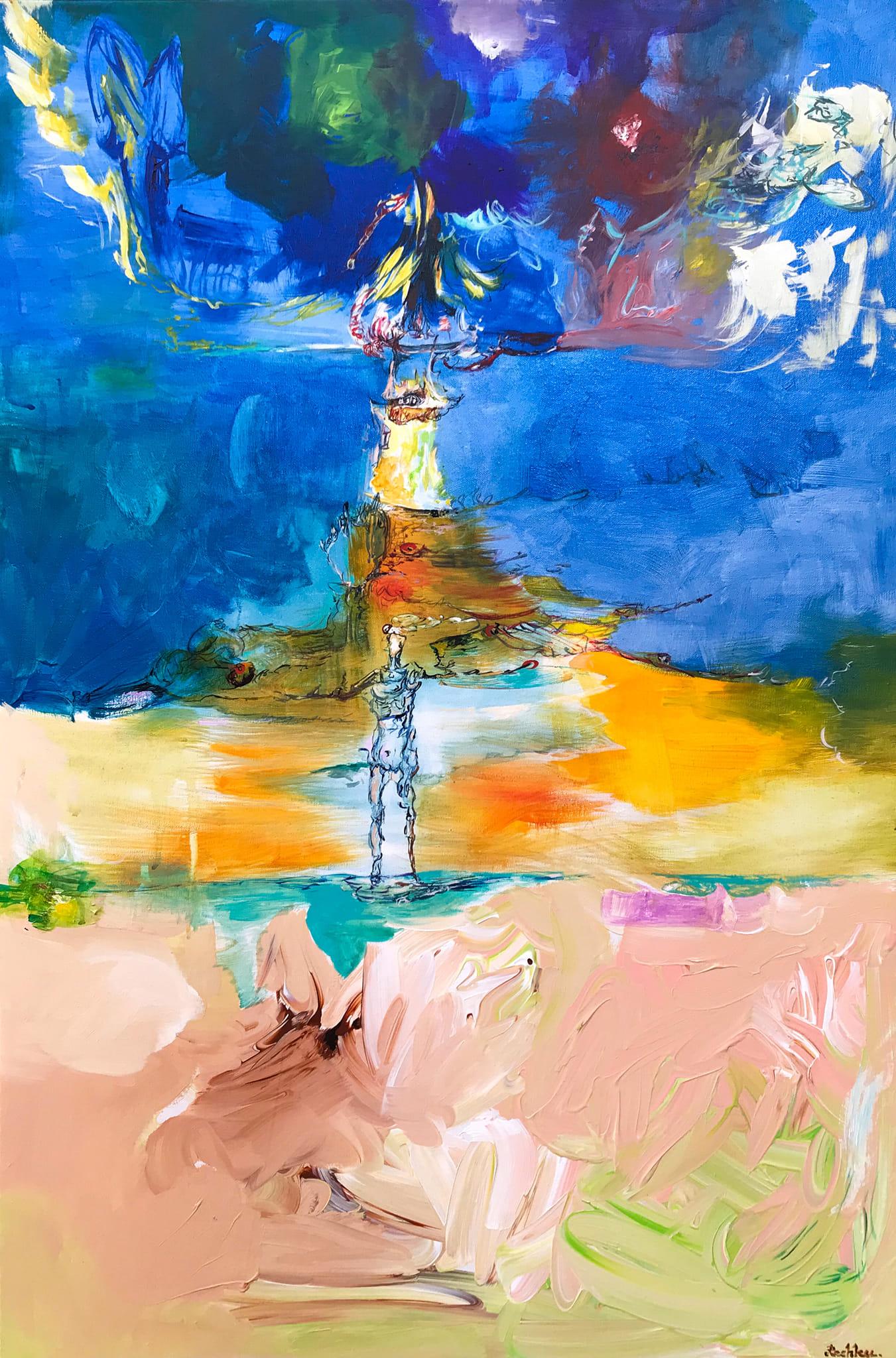 Acrylic on canvas,

George Areshidze (Reshka) is a Georgian artist born in 1977 who lives and works in Tbilisi, Georgia. His painting technique goes beyond abstract expressionism, and it would be most appropriate to view his work as an individual,