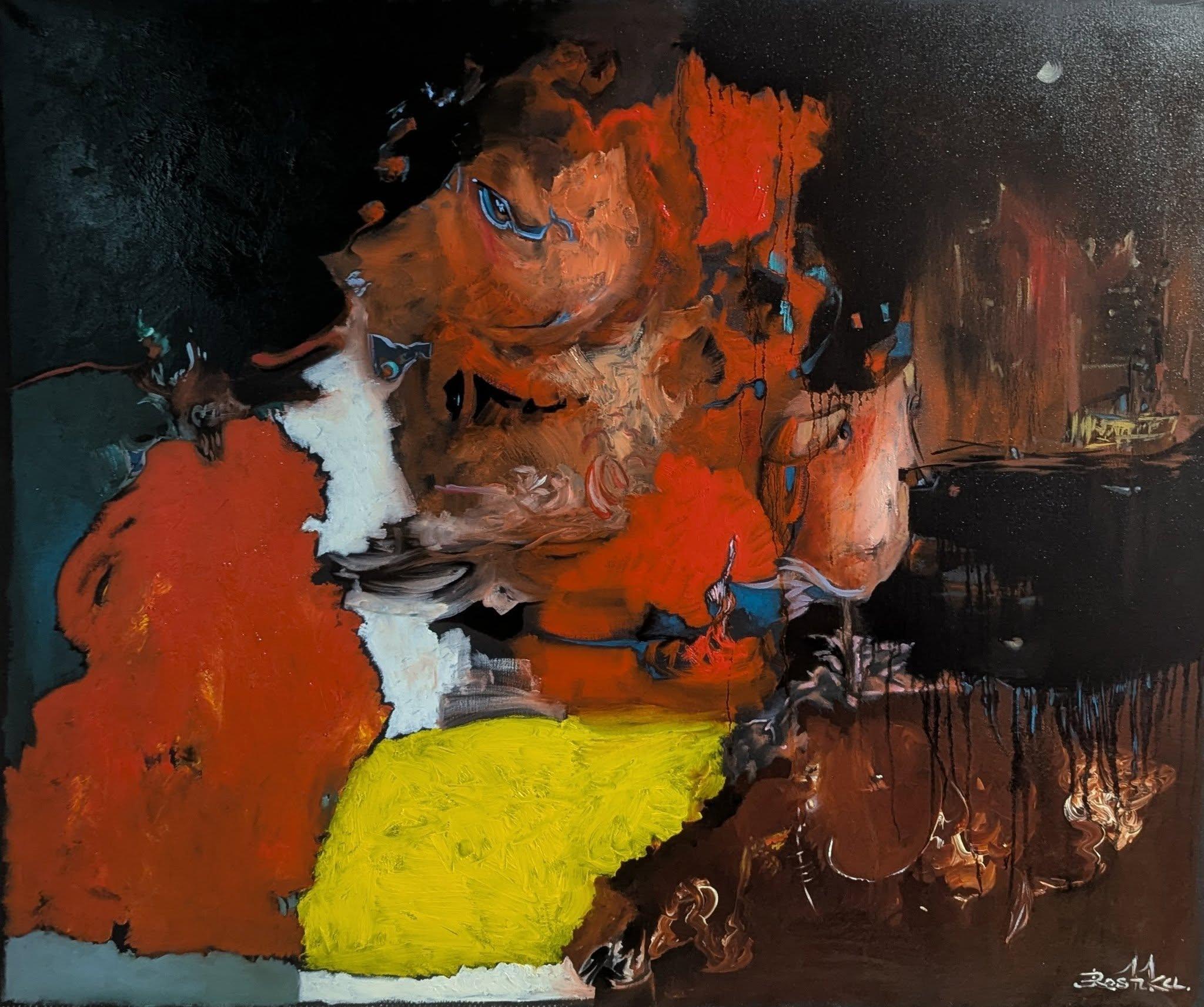 Oil on canvas,

George Areshidze (Reshka) is a Georgian artist born in 1977 who lives and works in Tbilisi, Georgia. His painting technique goes beyond abstract expressionism, and it would be most appropriate to view his work as an individual,