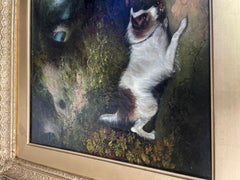 “19th dog painting on canvas”