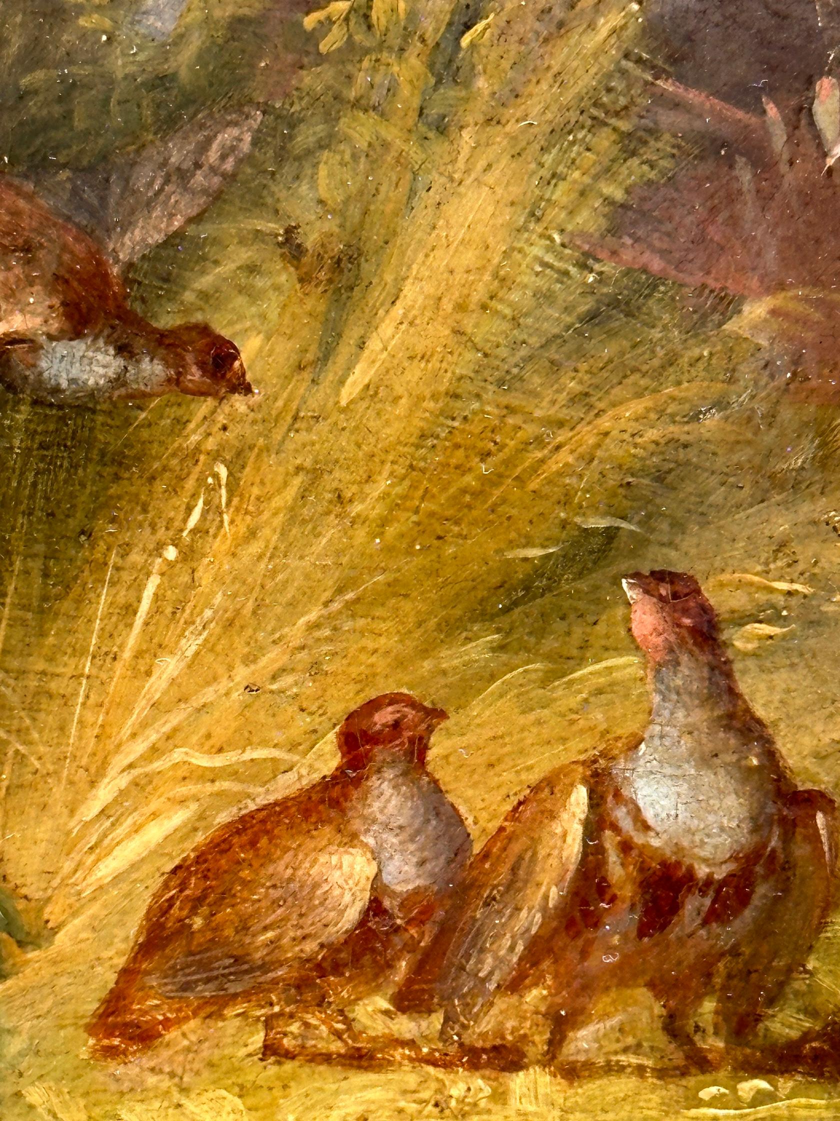 Antique Victorian English 19th C scene of Pheasants in an extensive landscape.

A very rare example of Armfields none dog art. He was known to paint different subjects but I have only seen one other bird painting by Armfield.
 
George Armfield was a