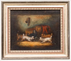 Circle of George Armfield (1808-1893) - Framed Oil, Five Terriers Ratting